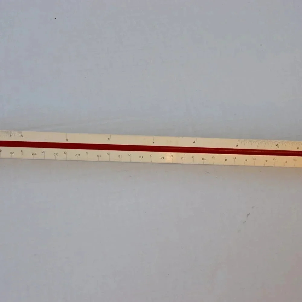 Vtg Hughes-Owen Triangular Ruler - Picture 2 of 7